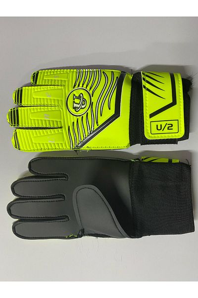 unes Yellow Goalkeeper Gloves and Shinpads Set
