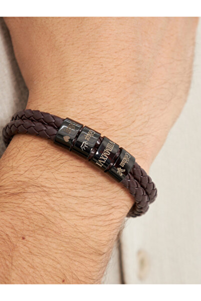 HEEDOF Kişiye Özel Deri Bileklik İsim Yazılı Bileklik Çift Bilekliği Sevgiliy...