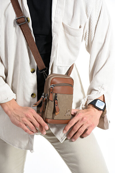 Çanta Trend Mega Kanvas Чоловіча сумка через плече для телефону