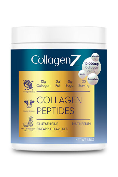 collagenz %100 Saf ve Doğal Yüksek Biyoaktif Kolajen Peptitler-Glutatyon İçeren Diyet Takviyesi(30Günlük)