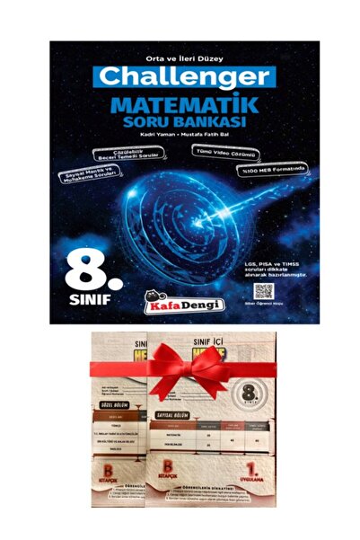 8.SINIF CHALLENGER MATEMATİK SORU BANKASI KAFA DENGİ + HEDEF DENEMESİ