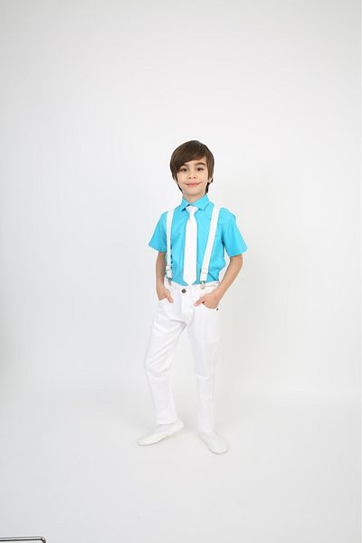 NOBLE STORE Boy's Top Bottom Tshirt Pants Suit April 23