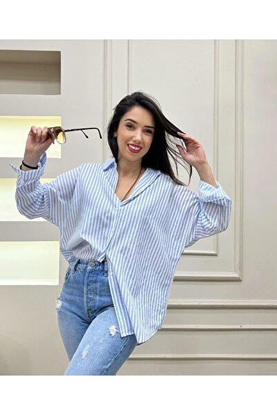 Style Marka Muadil Çizgili Gömlek
