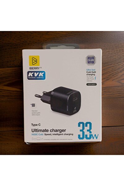 İBERRY 33W Ultimate GAN TYPE C ŞARJ BAŞLIĞI (KVK GARANTİ)