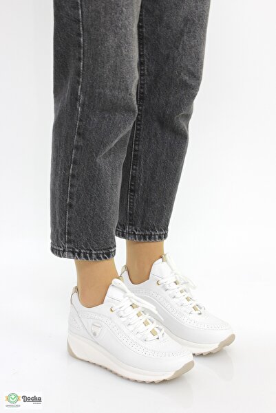 Mammamia Kadın Günlük Ortopedik Hakiki Deri Spor Tarz Yürüyüş Ayakkabısı M26Y...