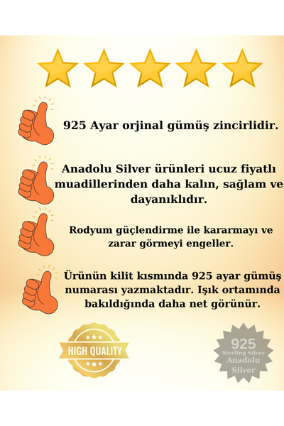 anadolusilver 925 Ayar Gümüş Zülfikar Kılıcı Erkek Kolye
