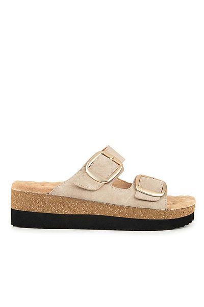 Muya Pantai Ανατομική Σόλα Heel Spur Γυναικείες Παντόφλες Κρέμα