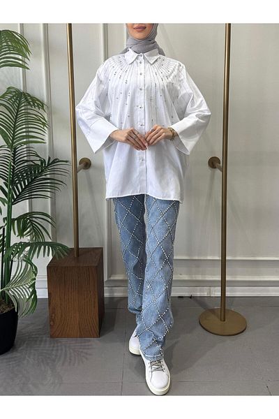 Ghisa Small Large Stone Detail Shirt