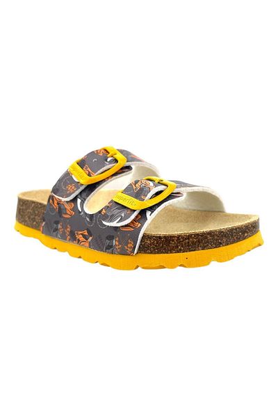 Nubebe Papuci cu talpă din plută pentru băiat cu model Superfit, afumati