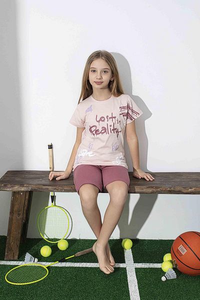 RAPAPA Girl's Summer Lycra Combed Cotton Bottom Top Shorts Set 3049-50so