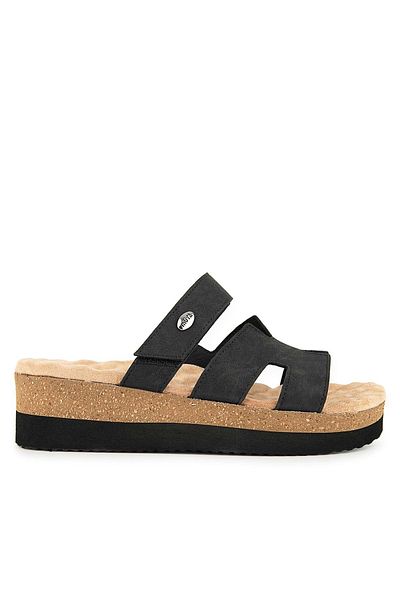 Muya Paia Ανατομική Σόλα Heel Spur Γυναικείες Παντόφλες Μαύρες