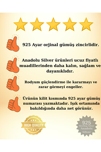 anadolusilver 925 Ayar Zülfikar Kılıcı Erkek Kolye Ucu