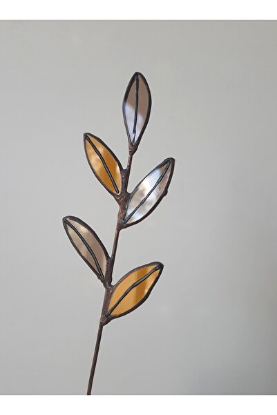 ANONYME tekli modern vitray çiçek