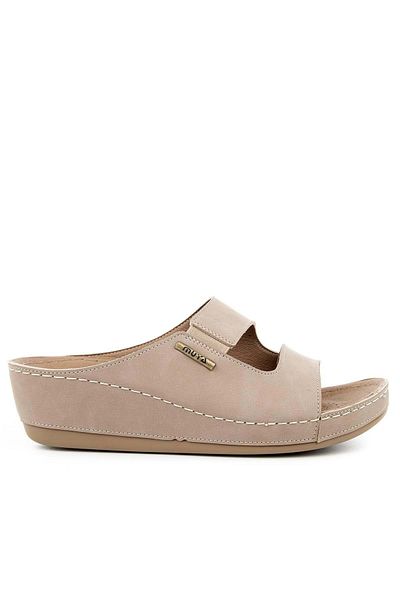 Muya Anatomical Sole Supported Heel Spur - Four Seasons Women's Slippers Mink Panna