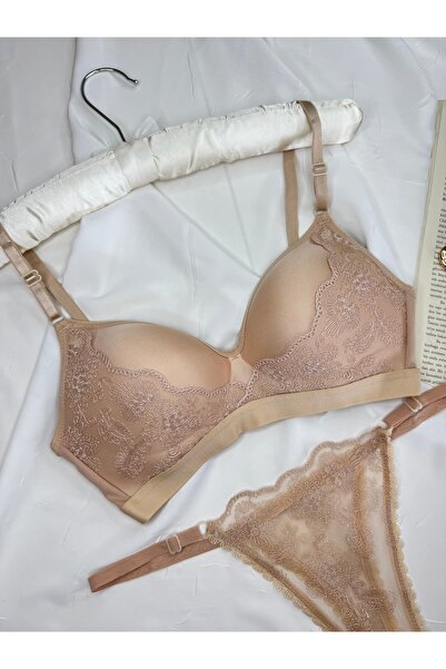 ROZENİN LINGERIE Σετ σουτιέν με λεπτομέρεια από δαντέλα μεγάλου μεγέθους