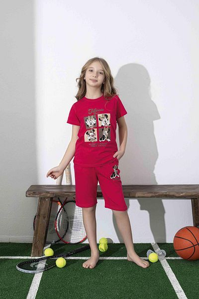 RAPAPA Girl's Summer Lycra Combed Cotton Bottom Top Shorts Set 3010