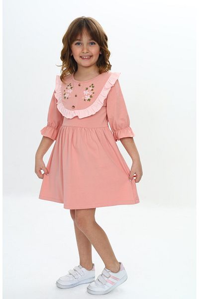 Toontoy Girl's Embroidery Patterned Dress