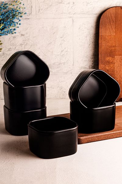 Snippy Tera - 6-Piece Ceramic Bowl Snack Bowl Handmade Multi-Purpose Breakfast 300 ml