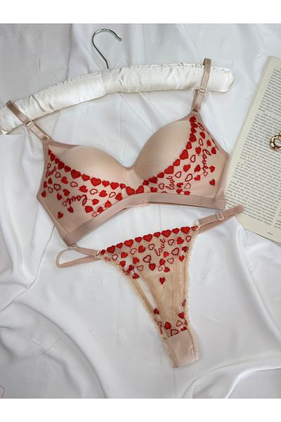 ROZENİN LINGERIE Σετ σουτιέν με λεπτομέρεια από δαντέλα μεγάλου μεγέθους