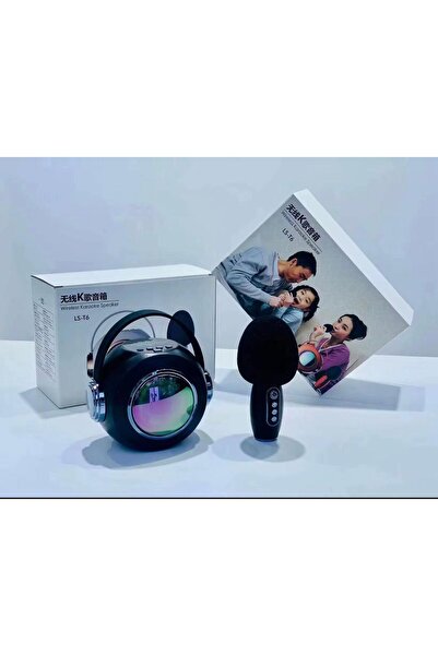 Holatec Kablosuz Bluetooth Kareoke Hoparlör Mikrofonlu Hafıza Kart Parti Dj Disko Işıkları