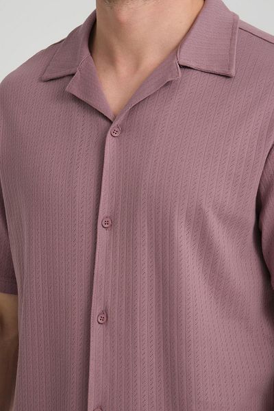 Store Men's 100% Cotton Button down Shirt - Stylish and Comfortable Short Sleeve Design, Summer Fashion