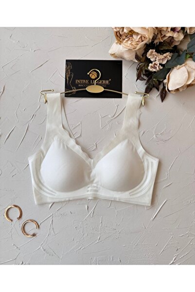 İntive Lingerie Braletă / sutien ultra ușoară din mătase de gheață fără cusături
