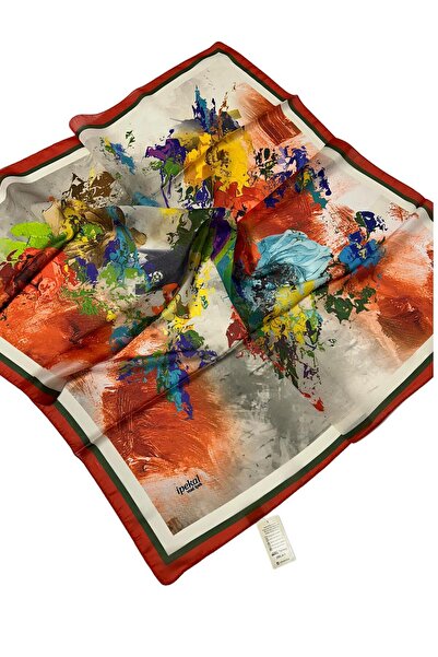 İpekal 90 X 90 Шовковий вуаль тонкий шарф - 04883