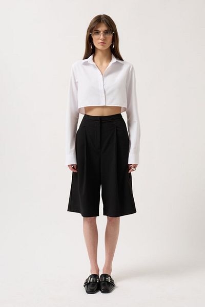 Simayshopping Cămașă Crop de bază Mra Fashion