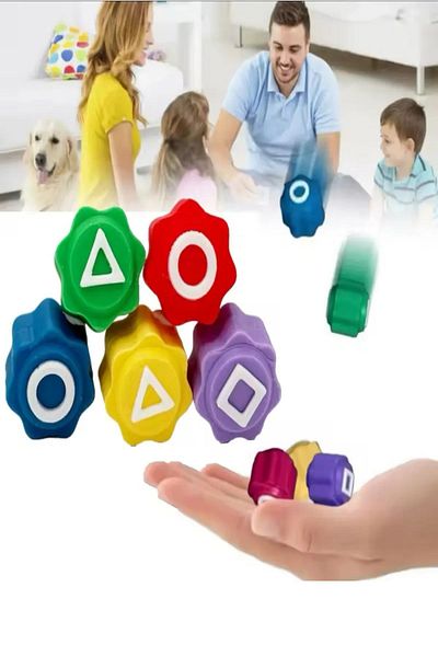 Bundera Squid Game 2 Five Stone Game Set - Squid Game 5 Stone Toy Colored Stone Gonggi
