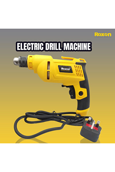 ROXON 400W Electric Drill Machine, 6.5mm Chuck, 2600RPM, Variable Speed, Reve...