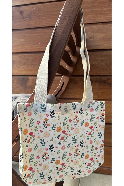 fimugift Fimu Flower Denim Bellows Cloth Bag, Shoulder Bag
