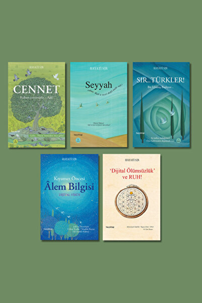 hayykitap HAYATİ SIR 5 Lİ SET /SIR...TÜRKLER! - CENNET - SEYYAH - DİJİTAL ÖLÜ...