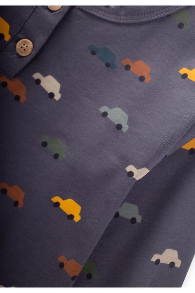 Cigit Σετ πιτζάμες με σχέδια (Γκρι, Ηλικία 1-7)