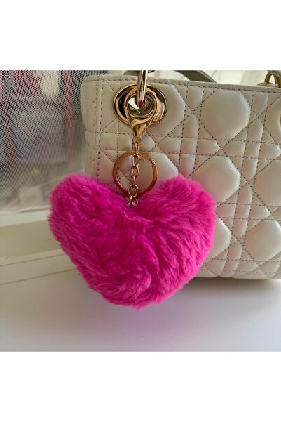 Venus Design Peluş Kalp Çanta Aksesuarı