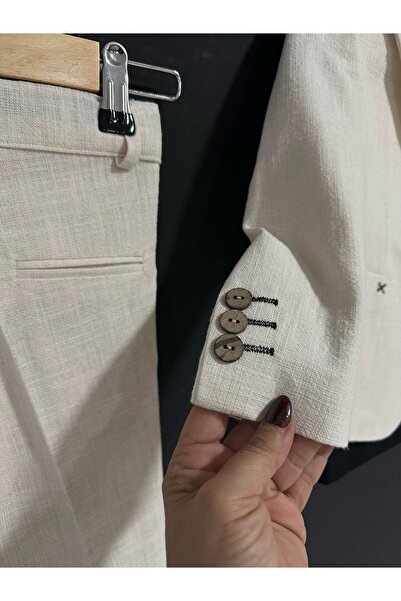 Zelhankids Boy's Linen Suit (3 Pieces Including T-Shirt)