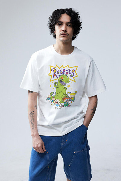 Tee&more. تي شيرت نيكلوديون روجراتس ريبتار فرنسي كبير الحجم للجنسين