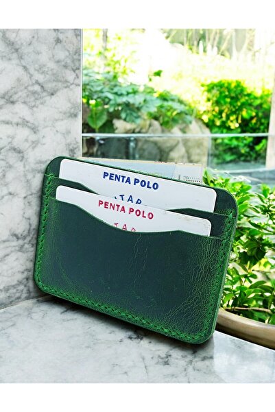 PENTA POL - O محفظة حامل بطاقات من الجلد الطبيعي من كروندر