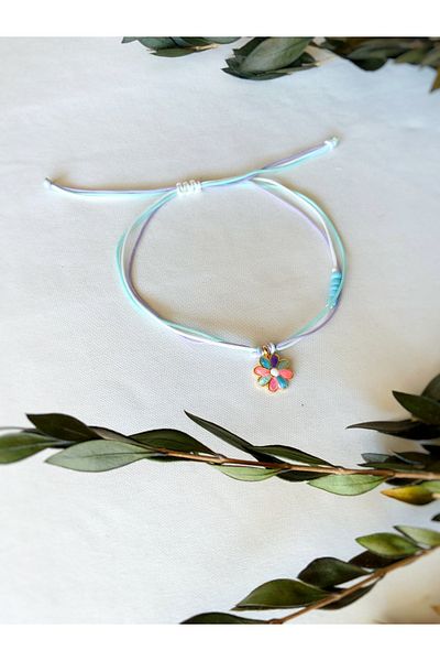 Atölye Merdiven Multiple String Daisy Anklet Pastel Colored