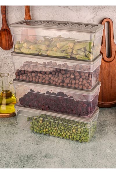 VİZYON Refrigerator Organizer Set Refrigerator Organizer Icebox Storage Container