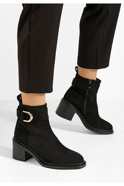 B T Shoes Driana V3 black heeled boots