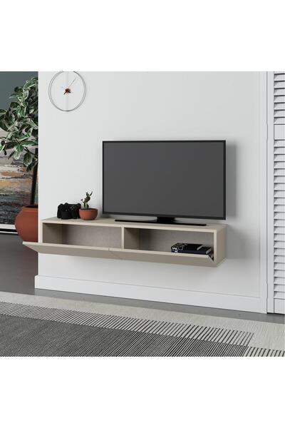 joy mob TV ÜNİTESİ TV SEHPASI TV ALT SEHPASI MDF 140 CM KUM BEJİ