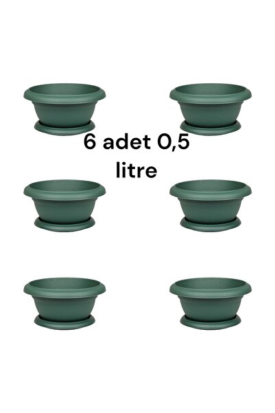 Hematorf Menekşe Saksı 12 Cm 0,5 Litre - 6 Adet