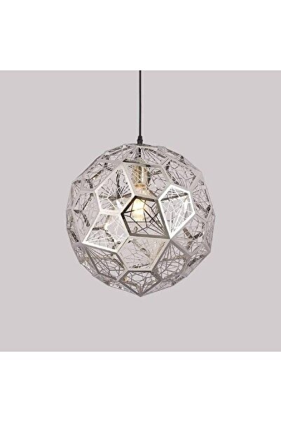 ışıksan aydınlatma MODERN ÖZEL DİZAYN TİTAN TEKLİ KROM AVİZE ÇAP:30CM