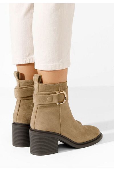B T Shoes Driana V3 khaki heeled boots