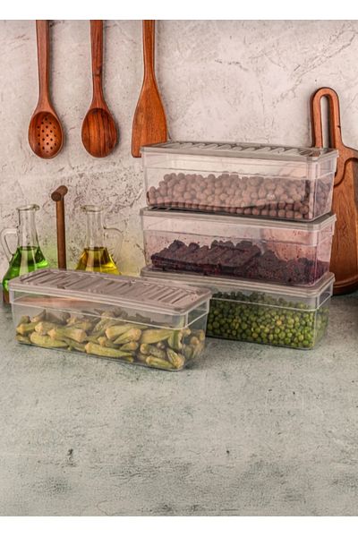 VİZYON Refrigerator Organizer Set Refrigerator Organizer Icebox Storage Container