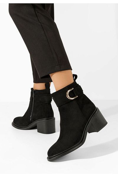 B T Shoes Driana V3 black heeled boots