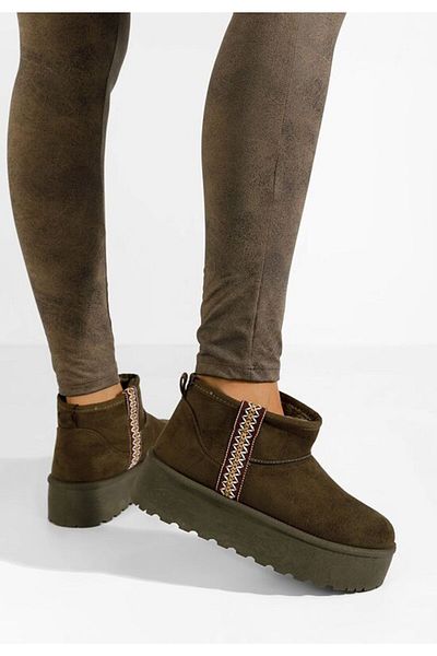 B T Shoes Ghete cu platformă Liley verzi