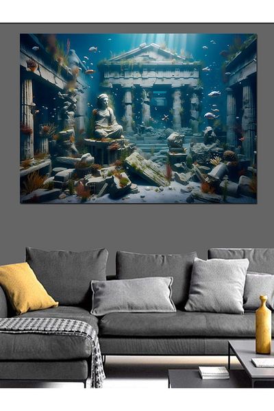 Tablomega Pânză decorativă Sunken Roman City - MDF Lemn