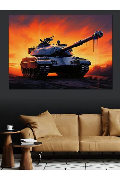 Tablomega Tanc Decorativ Canvas - MDF Lemn Tablou la apus
