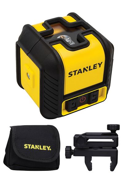 Stanley Cross Line Cubix Laser Level Red Beam - Range 12M - Level 4 Degree, Stht77498-1